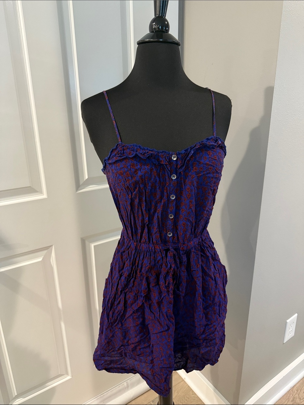 Forever 21 Floral Button-Front Slip Dress